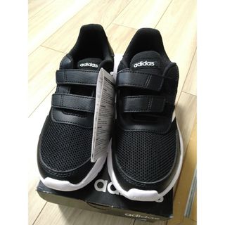 アディダス(adidas)のadidas アディダス　tenso run C 20cm　新品タグ付き　黒(スニーカー)