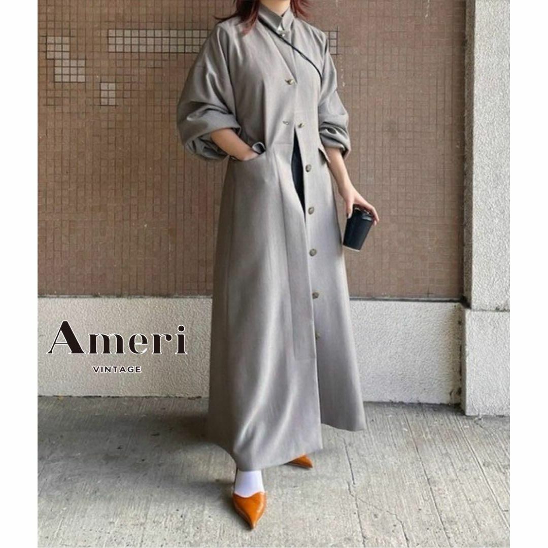 Ameri VINTAGE(アメリヴィンテージ)のAMERI 2WAY HERRINGBONE JACKET DRESS アメリ レディースのワンピース(ロングワンピース/マキシワンピース)の商品写真