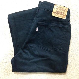 リーバイス(Levi's)のlevis 519 ハイウエストブラックパンツW29(デニム/ジーンズ)