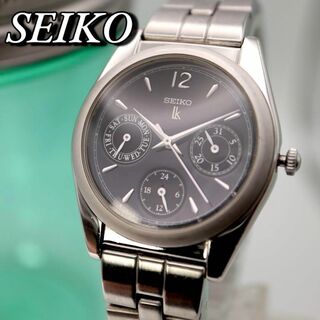 セイコー(SEIKO)の美品！SEIKO ルキア クロノグラフ ラウンド レディース腕時計 561(腕時計)