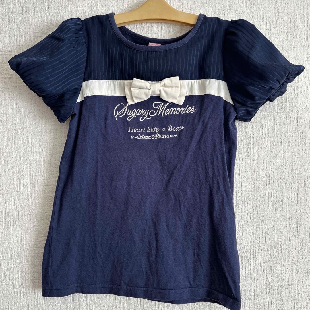 mezzo piano(メゾピアノ)のメゾピアノ 半袖Tシャツ キッズ/ベビー/マタニティのキッズ服女の子用(90cm~)(Tシャツ/カットソー)の商品写真