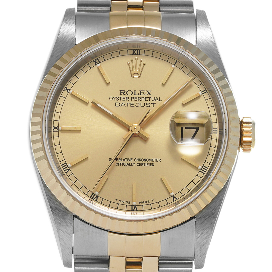 ROLEX(ロレックス)の中古 ロレックス ROLEX 16233 T番(1997年頃製造) シャンパン メンズ 腕時計 メンズの時計(腕時計(アナログ))の商品写真