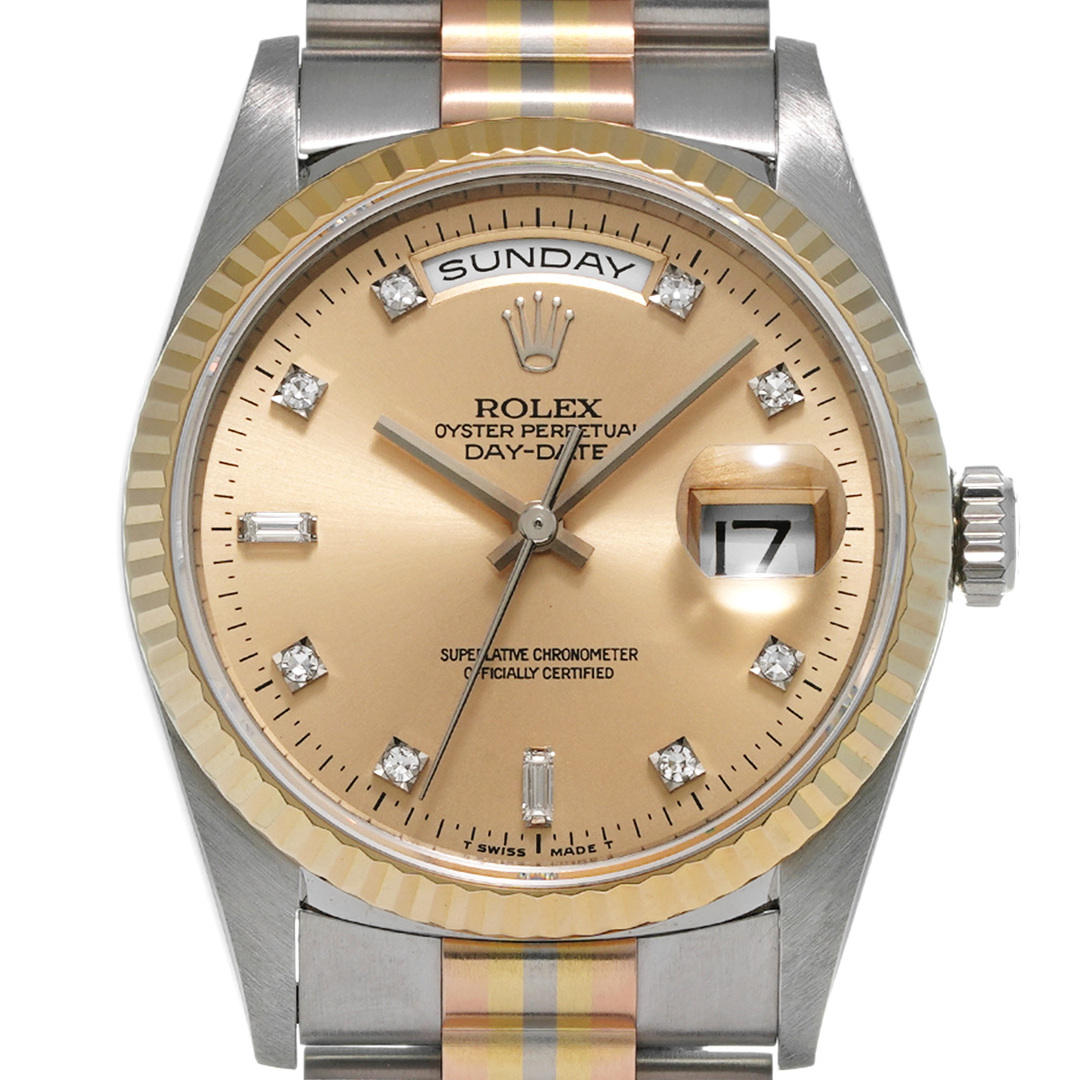 ROLEX(ロレックス)の中古 ロレックス ROLEX 18239BIC W番(1995年頃製造) シャンパン /ダイヤモンド メンズ 腕時計 メンズの時計(腕時計(アナログ))の商品写真