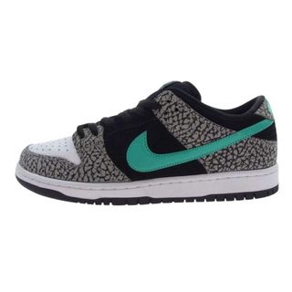 ナイキ(NIKE)のNIKE ナイキ スニーカー BQ6817-009 SB DUNK LOW PRO ダンク ロー プロ アトモス エレファント ローカット スニーカー グレー系 ブラック系 グリーン系 27cm【新古品】【未使用】【中古】(スニーカー)