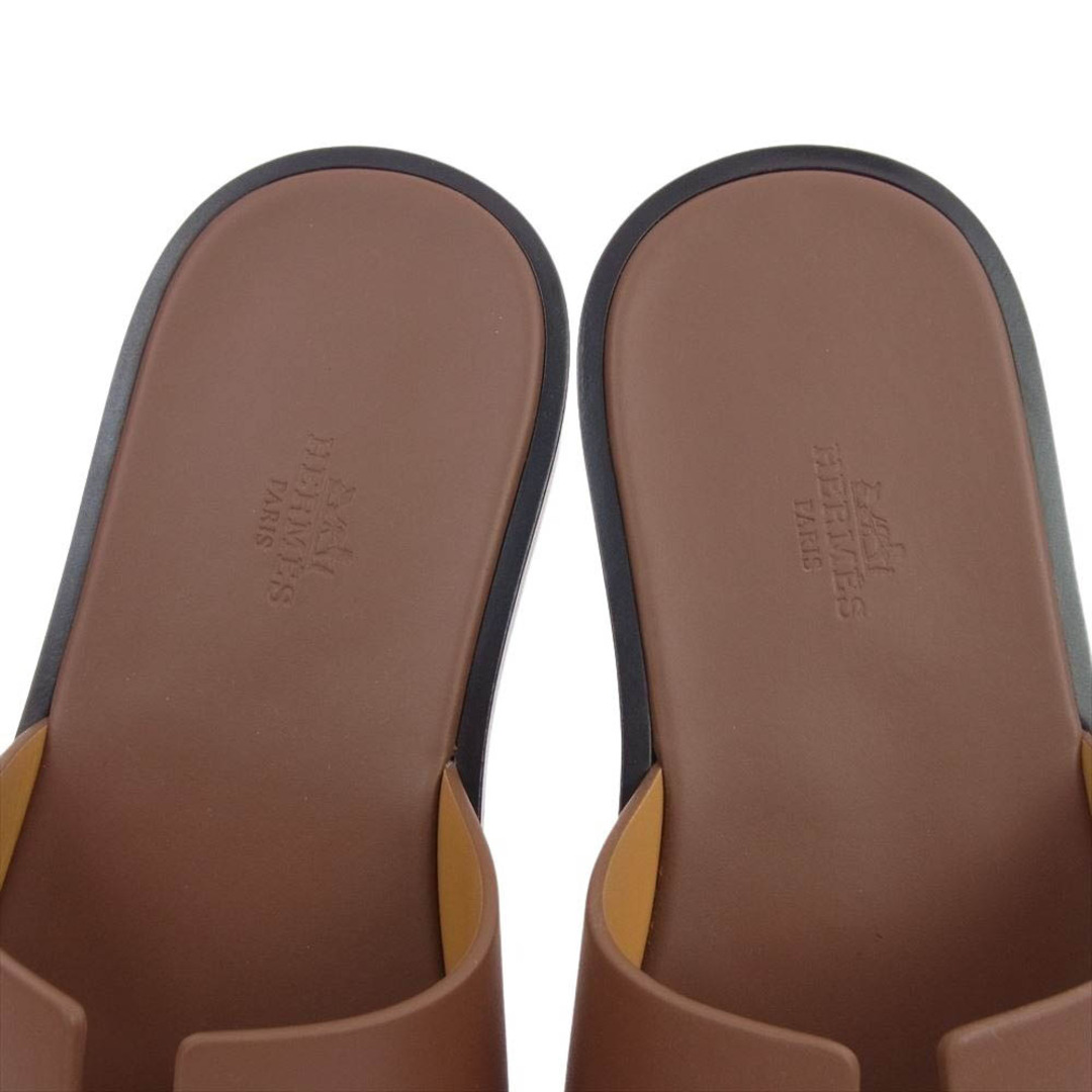 Hermes(エルメス)のHERMES エルメス サンダル Izmir Sandals イズミール サンダル ブラウン系 42【極上美品】【中古】 メンズの靴/シューズ(サンダル)の商品写真