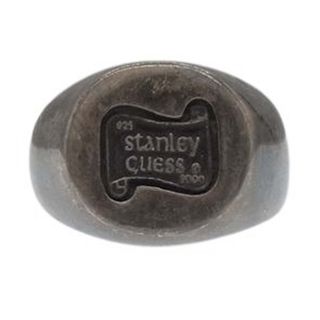 STANLEY GUESS - STANLEY GUESS スタンリーゲス リング ラージ ロゴ シグネット リング シルバー系 19号【中古】