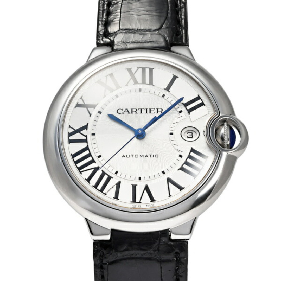 Cartier(カルティエ)のカルティエ Cartier バロンブルー LM W69016Z4 シルバーローマ文字盤 中古 腕時計 メンズ メンズの時計(腕時計(アナログ))の商品写真
