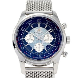 ブライトリング(BREITLING)のブライトリング BREITLING トランスオーシャン クロノグラフ ユニタイム AB0510 A050B620CA ブラック文字盤 中古 腕時計 メンズ(腕時計(アナログ))