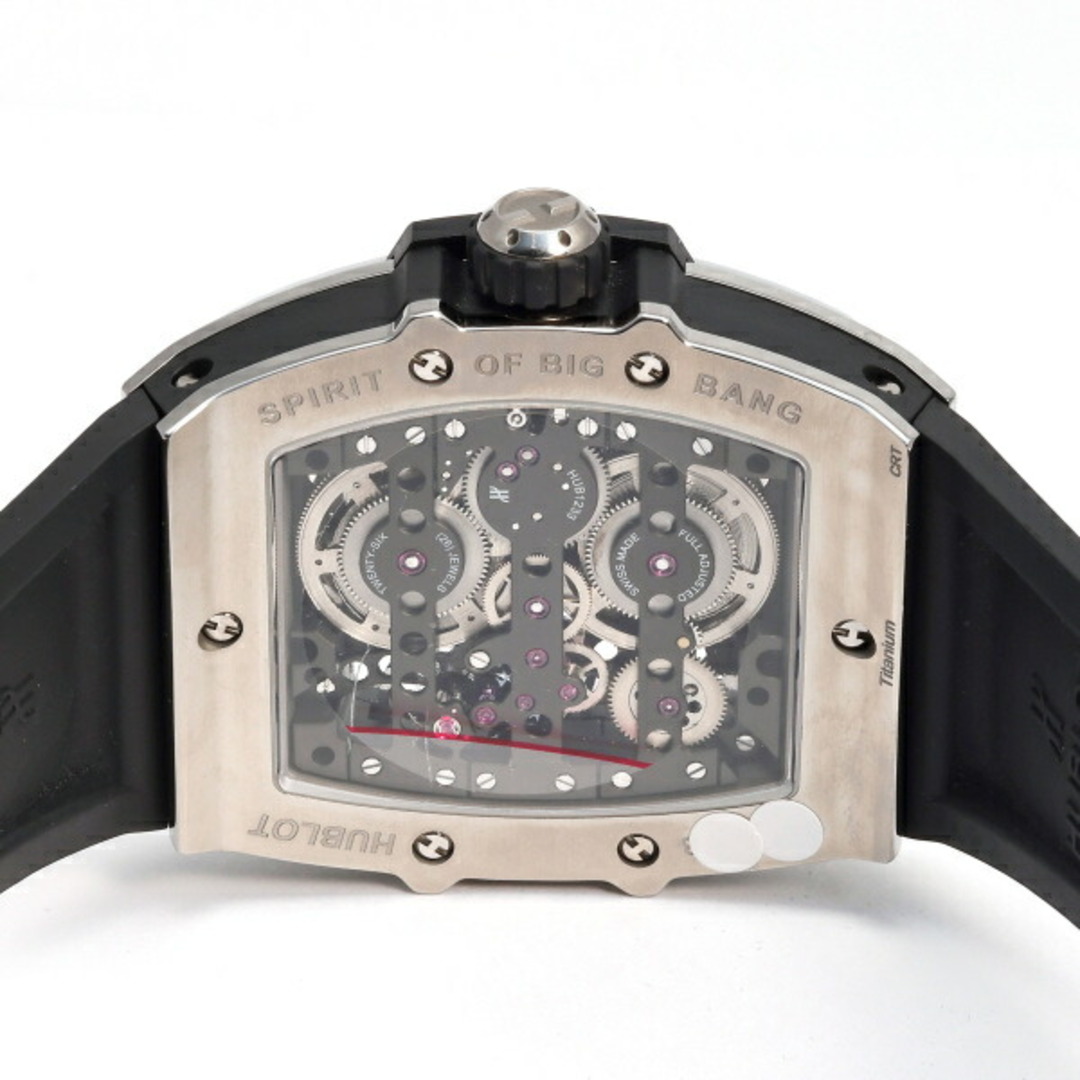 HUBLOT(ウブロ)のウブロ HUBLOT スピリット・オブ・ビッグバン メカ-10 チタニウム 614.NX.1170.RX ブラック文字盤 中古 腕時計 メンズ メンズの時計(腕時計(アナログ))の商品写真