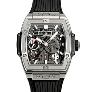 ウブロ(HUBLOT)のウブロ HUBLOT スピリット・オブ・ビッグバン メカ-10 チタニウム 614.NX.1170.RX ブラック文字盤 中古 腕時計 メンズ(腕時計(アナログ))