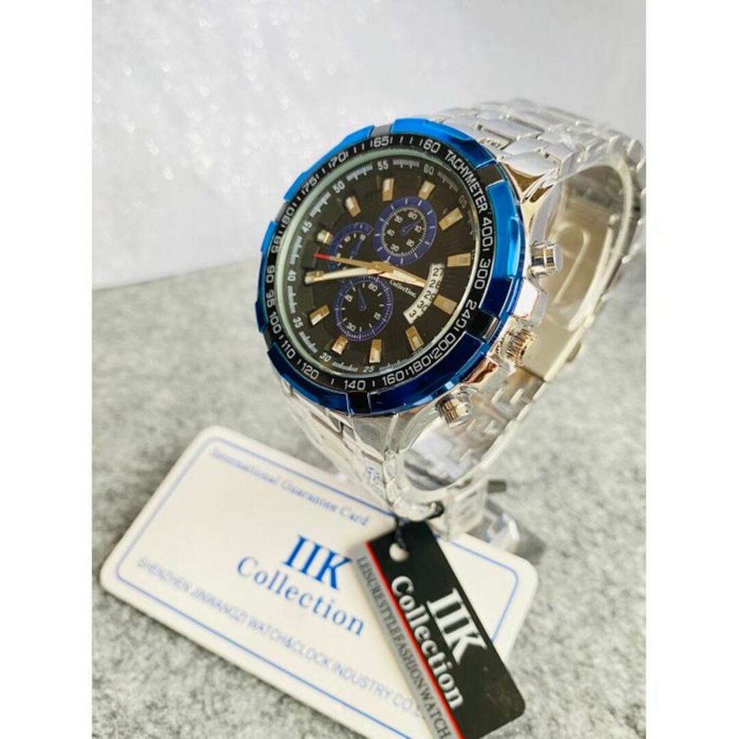 海外限定腕時計☆30M防水IIKブルーカラー特別価格☆ メンズの時計(腕時計(アナログ))の商品写真
