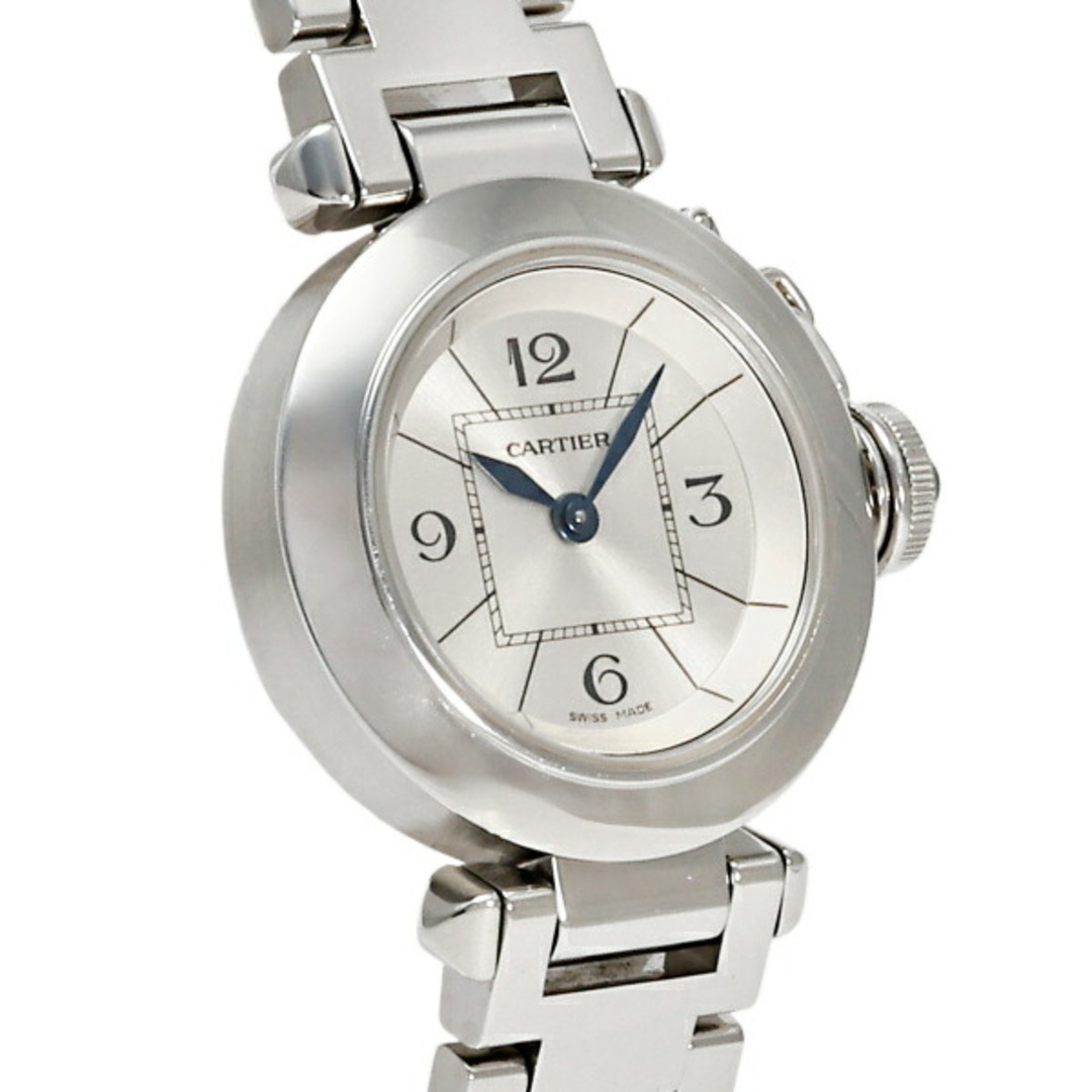Cartier(カルティエ)のカルティエ Cartier ミスパシャ W314007 オパールホワイト文字盤 中古 腕時計 レディース レディースのファッション小物(腕時計)の商品写真