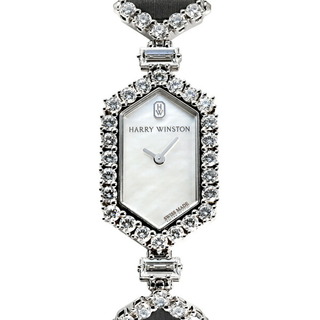 ハリーウィンストン(HARRY WINSTON)のハリー・ウィンストン HARRY WINSTON アールデコ HJTQHM18PP006 ホワイト文字盤 中古 腕時計 レディース(腕時計)