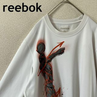 Reebok - T1 Reebok tシャツ 半袖　バスケット　ドライ　XLメンズ 白