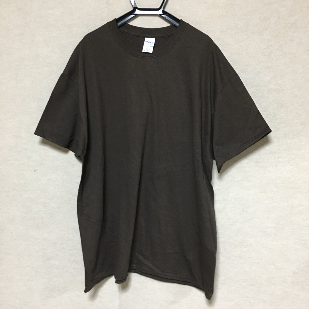 GILDAN(ギルタン)の新品 GILDAN ギルダン 半袖Tシャツ ダークチョコ 茶 XL メンズのトップス(Tシャツ/カットソー(半袖/袖なし))の商品写真