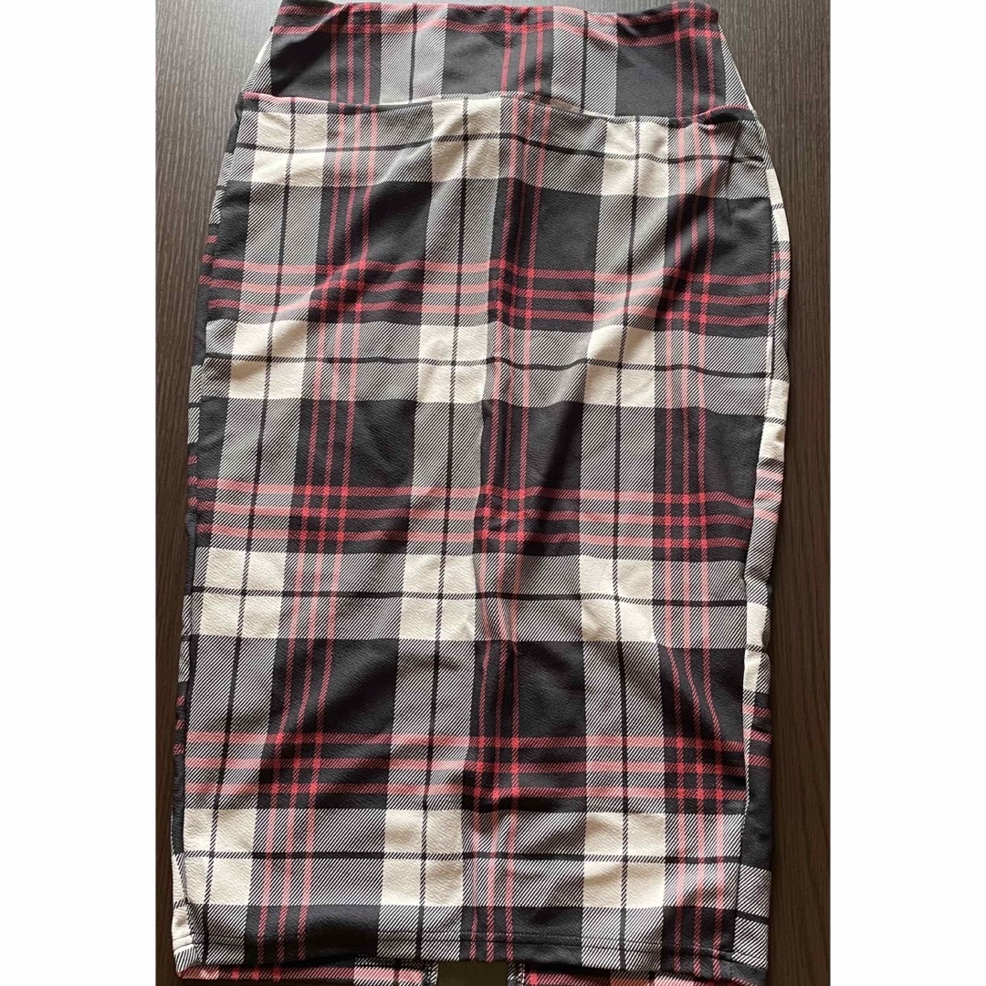 SHEIN チェックタイトスカート レディースのスカート(ロングスカート)の商品写真