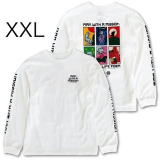 マンウィズアミッション 花札ロンT(ホワイト) XXL サイズ マンウィズアミッション 花札ロンT(ホワイト) XXL サイズ