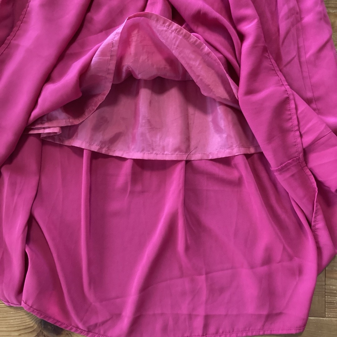 ロングスカート　フレア　ピンク　フリーサイズ レディースのスカート(ロングスカート)の商品写真