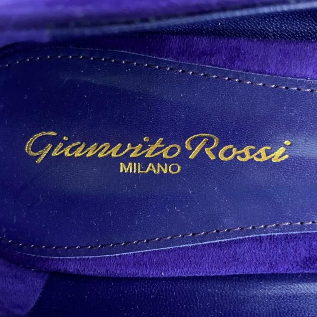 Gianvito Rossi(ジャンヴィットロッシ)のGianvito Rossi(ジャンヴィト・ロッシ) フラットシューズ 38 レディース - パープル スエード レディースの靴/シューズ(その他)の商品写真