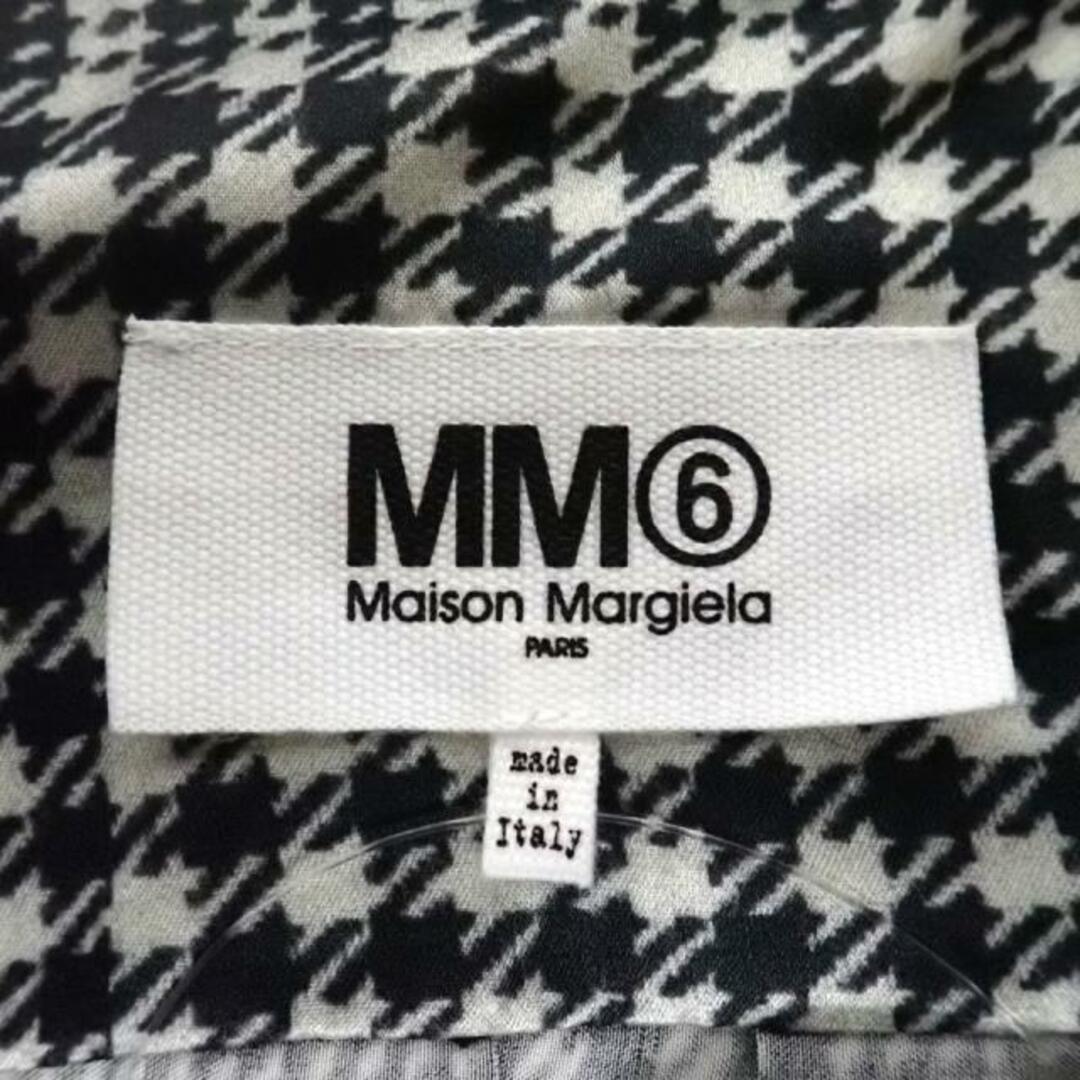 MM6(エムエムシックス)のMM6(エムエムシックス) 長袖シャツブラウス サイズ38 L レディース  - 白×黒 チェック柄 レディースのトップス(シャツ/ブラウス(長袖/七分))の商品写真