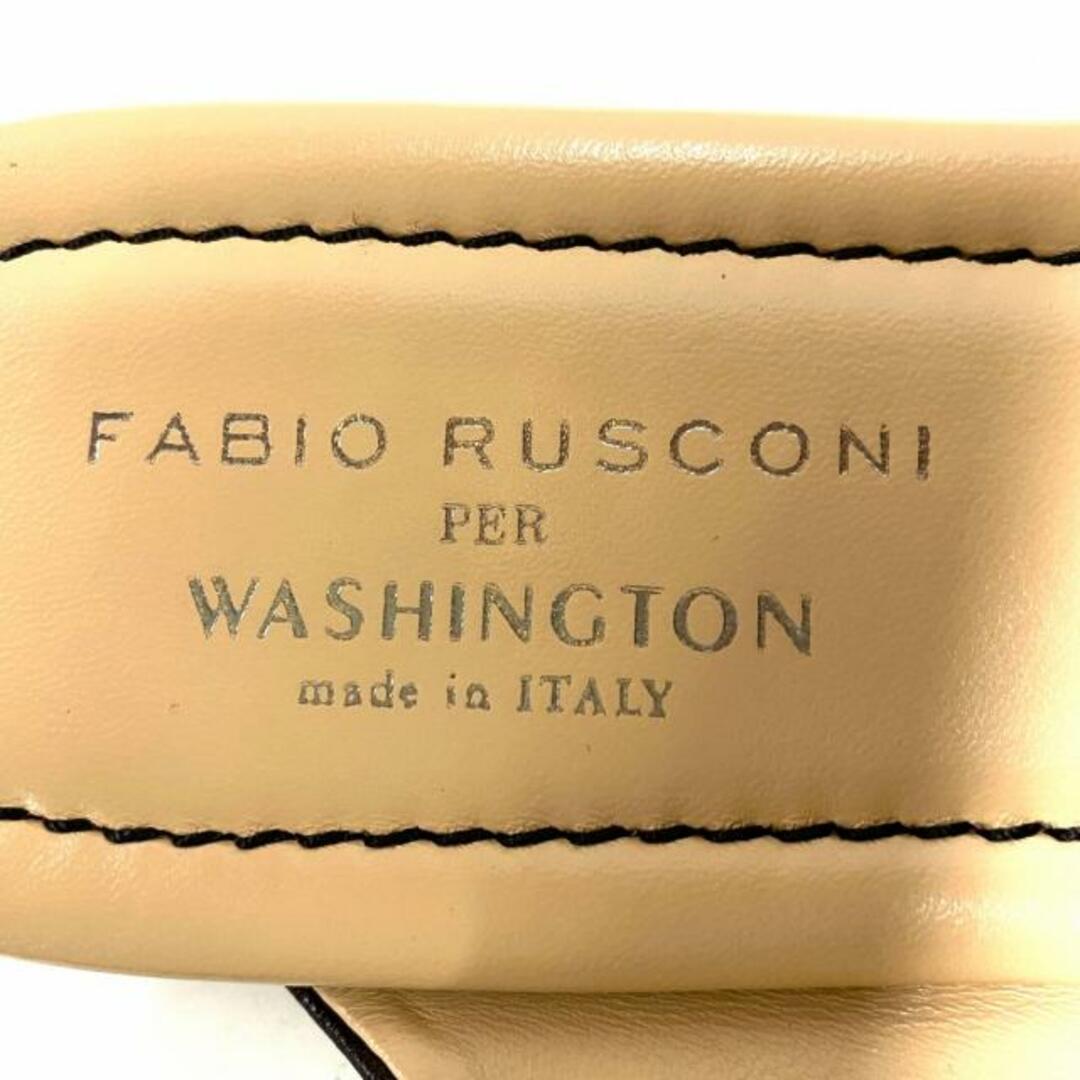 FABIO RUSCONI(ファビオルスコーニ)のFABIO RUSCONI(ファビオルスコーニ) サンダル 40 レディース - 黒 PER WASHINGTON レザー レディースの靴/シューズ(サンダル)の商品写真