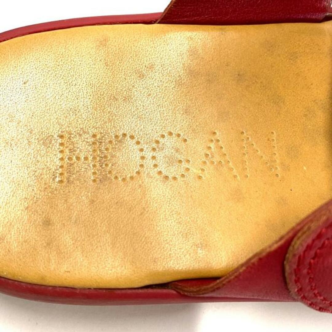 HOGAN(ホーガン)のHOGAN(ホーガン) サンダル 37 レディース - レッド レザー レディースの靴/シューズ(サンダル)の商品写真