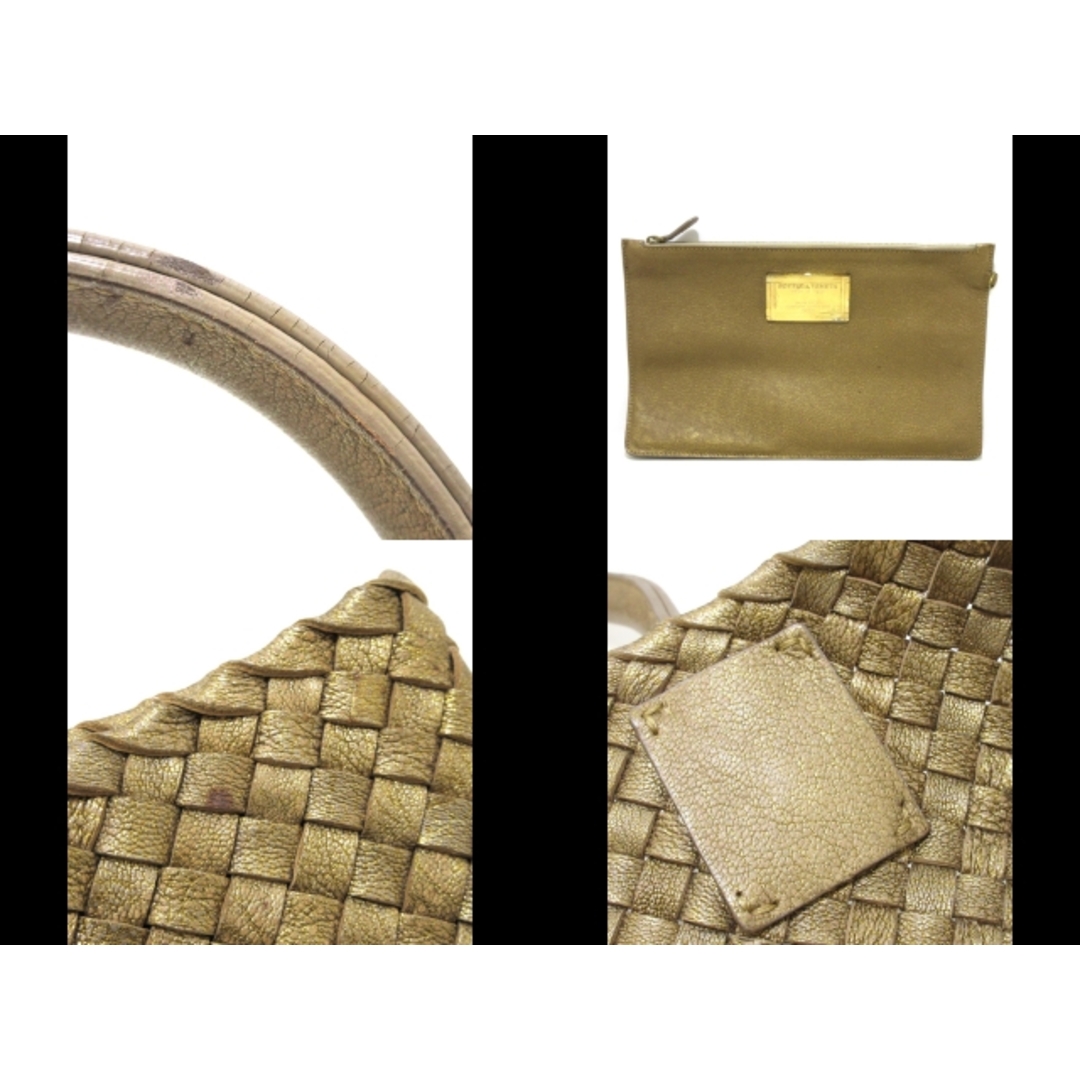 Bottega Veneta(ボッテガヴェネタ)のBOTTEGA VENETA(ボッテガヴェネタ) トートバッグ カバMM 115664 ゴールド 500個限定 レザー レディースのバッグ(トートバッグ)の商品写真