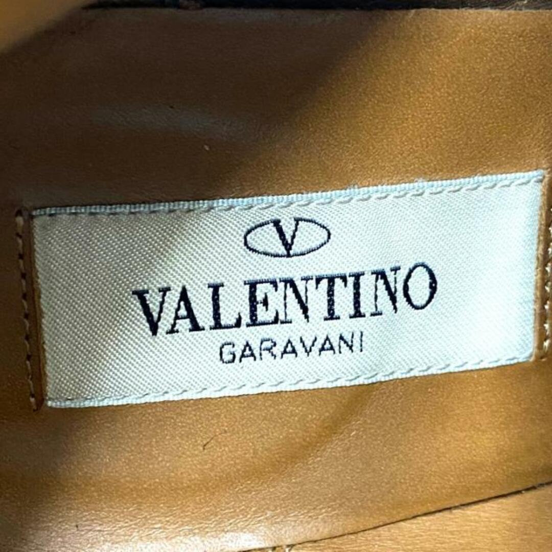 valentino garavani(ヴァレンティノガラヴァーニ)のVALENTINOGARAVANI(バレンチノガラバーニ) ショートブーツ 37 レディース 黒 スタッズ/アウトソール張替済 スエード×レザー レディースの靴/シューズ(ブーツ)の商品写真