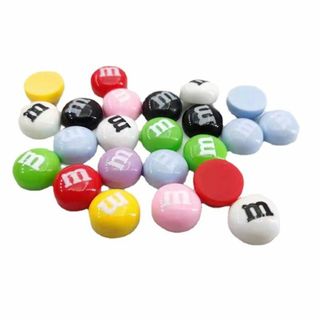 ハンドメイド　M&M's　デコパーツ50個入り