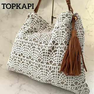 トプカピ(TOPKAPI)の美品꧁トプカピ꧂　ショルダーバッグ　タッセル付き　レース　肩掛け(ショルダーバッグ)