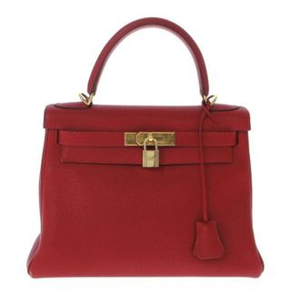 エルメス(Hermes)のHERMES(エルメス) ハンドバッグ ケリー28 ヴァーミリオン 内縫い/ゴールド金具 トゴ(ハンドバッグ)