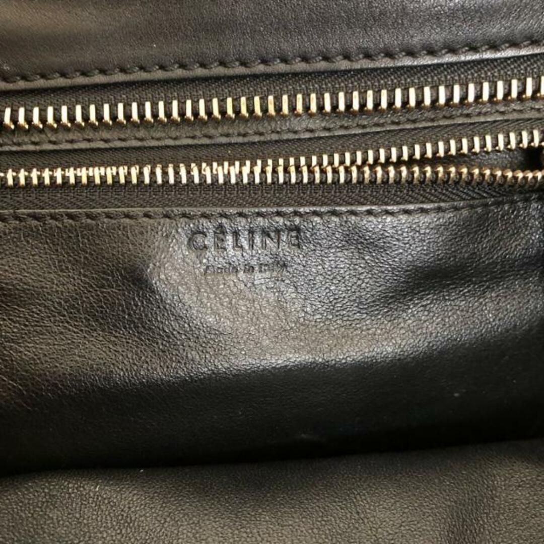 celine(セリーヌ)のCELINE(セリーヌ) ハンドバッグ ラゲージマイクロショッパー ベージュ×黒×マルチ レザー×麻 レディースのバッグ(ハンドバッグ)の商品写真