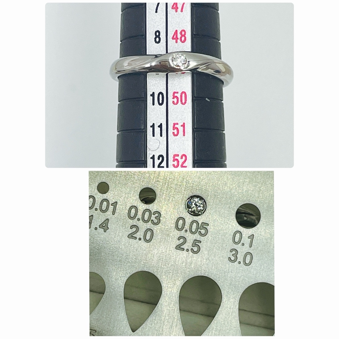4℃(ヨンドシー)の4℃ プラチナ　ダイヤ　リング レディースのアクセサリー(リング(指輪))の商品写真