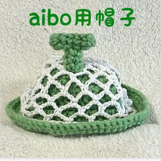 aibo用帽子🍈メロンの帽子🍈ハンドメイド(ペット服/アクセサリー)