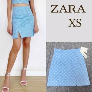 ZARA - 【タグ付き新品 XS】ZARA ドット柄ミニスカート