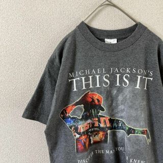 U3マイケルジャクソンTHIS IS IT tシャツ 半袖　Sメンズ 灰　映画(Tシャツ/カットソー(半袖/袖なし))