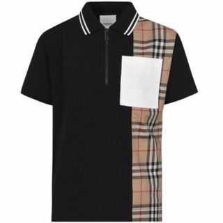 バーバリー(BURBERRY)のBurberry バーバリー チェック シャツ 半袖 ポロ襟 3Y 98cm(Tシャツ/カットソー)