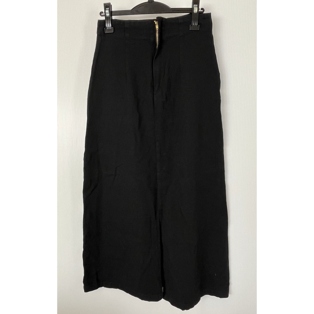 La-gemme　ラジエム　コットンロングスカート　Ⅼ　ブラック  レディースのスカート(ロングスカート)の商品写真