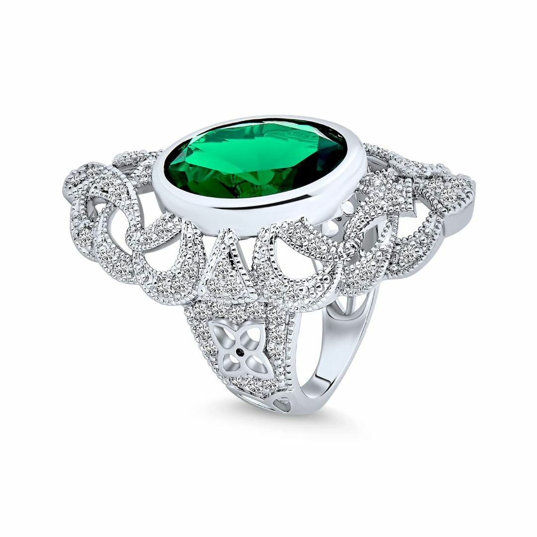 色:グリーン_指輪のサイズ:14Bling Jewelry ヴィンテージ ス レディースのアクセサリー(その他)の商品写真
