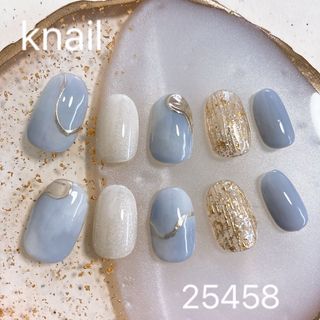 No.105 ネイルチップ　ショートオーバル(つけ爪/ネイルチップ)