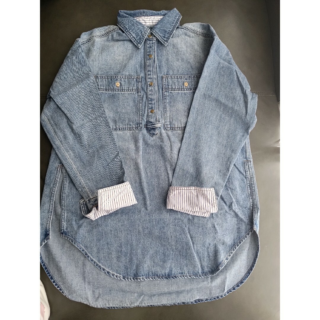 Ameri VINTAGE(アメリヴィンテージ)のAMERI DENIM SKIPPER SHIRT レディースのジャケット/アウター(Gジャン/デニムジャケット)の商品写真