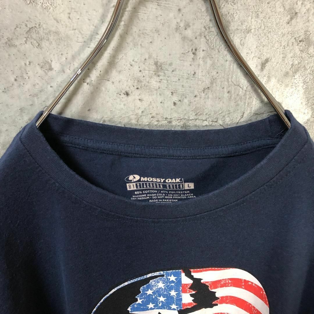 MOSSY OAK 星条旗 アメリカ輸入 オーバー Tシャツ メンズのトップス(Tシャツ/カットソー(半袖/袖なし))の商品写真