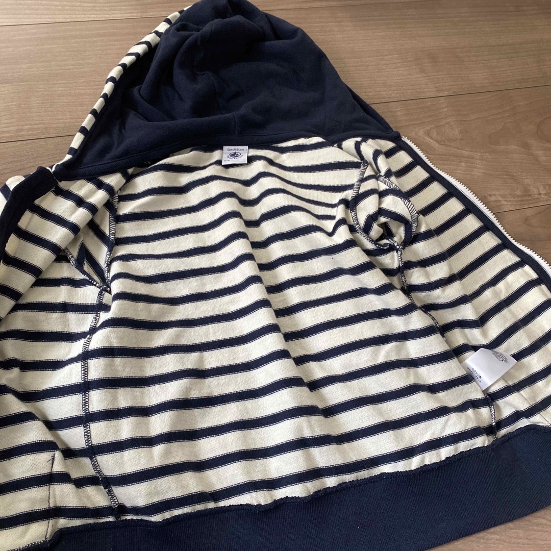 PETIT BATEAU(プチバトー)のプチバトー マリニエール パーカー 4y/104cm キッズ/ベビー/マタニティのキッズ服男の子用(90cm~)(ジャケット/上着)の商品写真