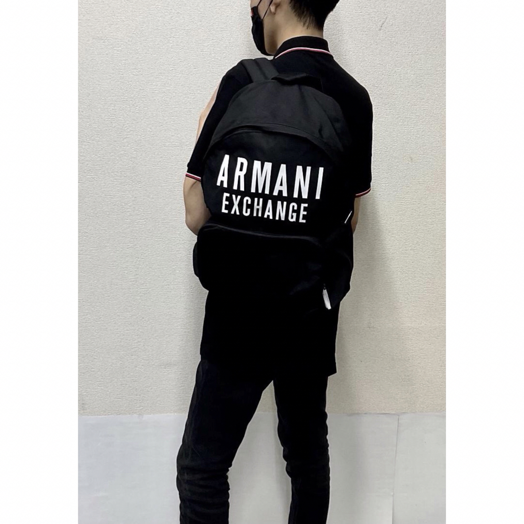 ARMANI EXCHANGE(アルマーニエクスチェンジ)のAX　バックパック 0220　ブラック　新品　アルマーニ　952199 メンズのバッグ(バッグパック/リュック)の商品写真