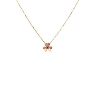 ヴァンクリーフアンドアーペル(Van Cleef & Arpels)のヴァンクリーフ&アーペル フリヴォル ミニ K18ローズゴールド ネックレス 中古(ネックレス)