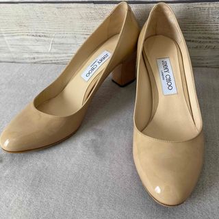 ジミーチュウ(JIMMY CHOO)のジミーチュウ パンプス BILLIE 65 ヒール パテント レザー ベージュ(ハイヒール/パンプス)