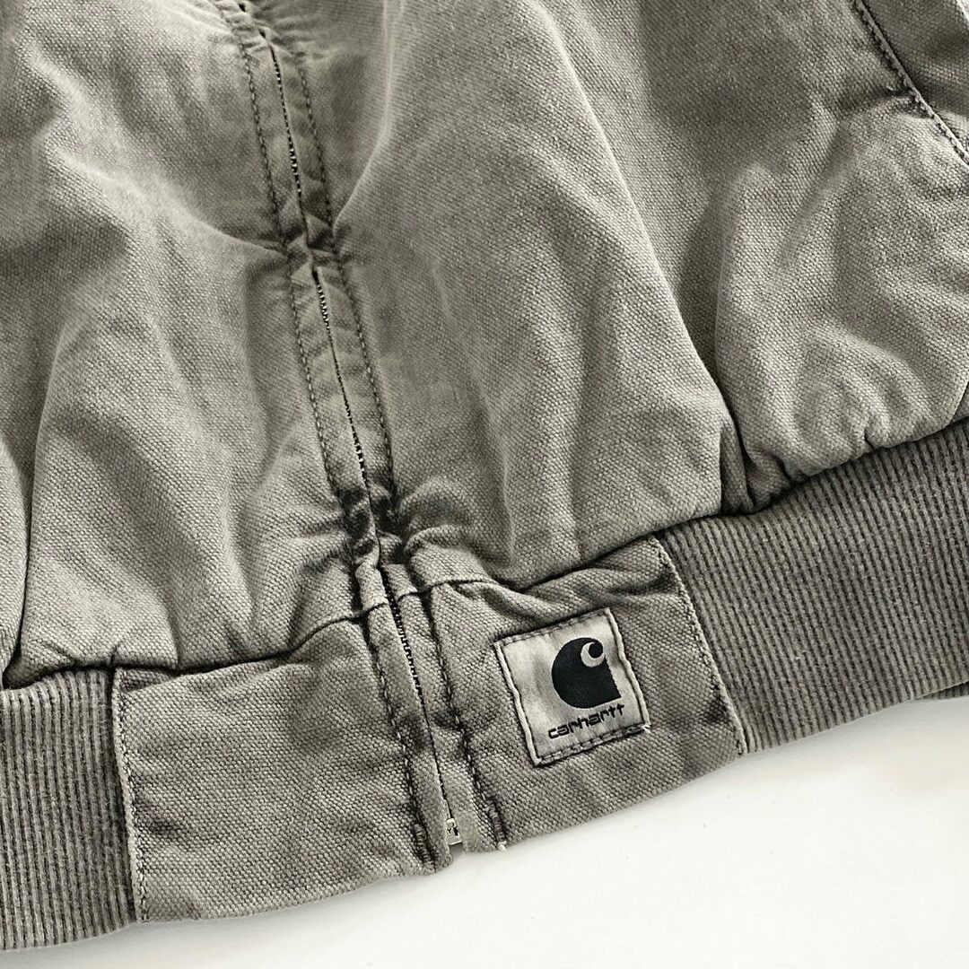 carhartt(カーハート)の57e12 《未使用保管品》 タグ付 Carhartt WIP カーハート ダブルアイピ― SANTA FE BOMBER サンタフェボンバー ジャケット ブルゾン I030284 Mサイズ ブラック グレー コットン レディースのジャケット/アウター(ブルゾン)の商品写真