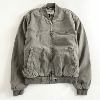 carhartt - 57e12 《未使用保管品》 タグ付 Carhartt WIP カーハート ダブルアイピ― SANTA FE BOMBER サンタフェボンバー ジャケット ブルゾン I030284 Mサイズ ブラック グレー コットン