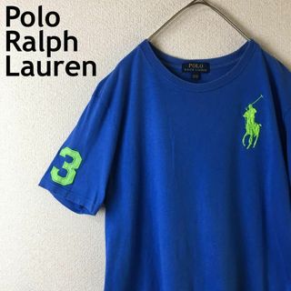 POLO RALPH LAUREN - W1 ラルフローレン　ビッグポニー　半袖tシャツ Lレディース　青