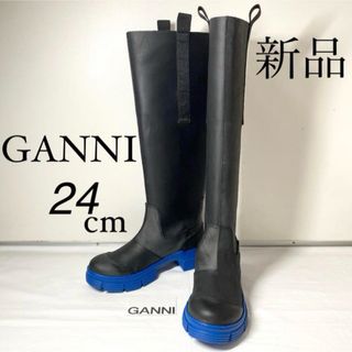 GANNI ガニー　ラバーロングブーツ　長靴 レインブーツ　24cm